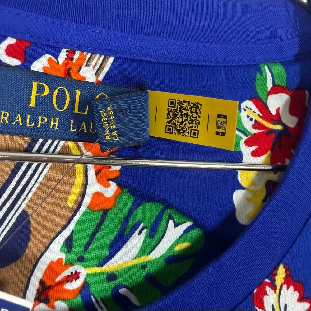 *NEW Ralph Lauren Polo Bear Aloha Tshirt Big & Tall Size 3XLT - Picture 6 of 10